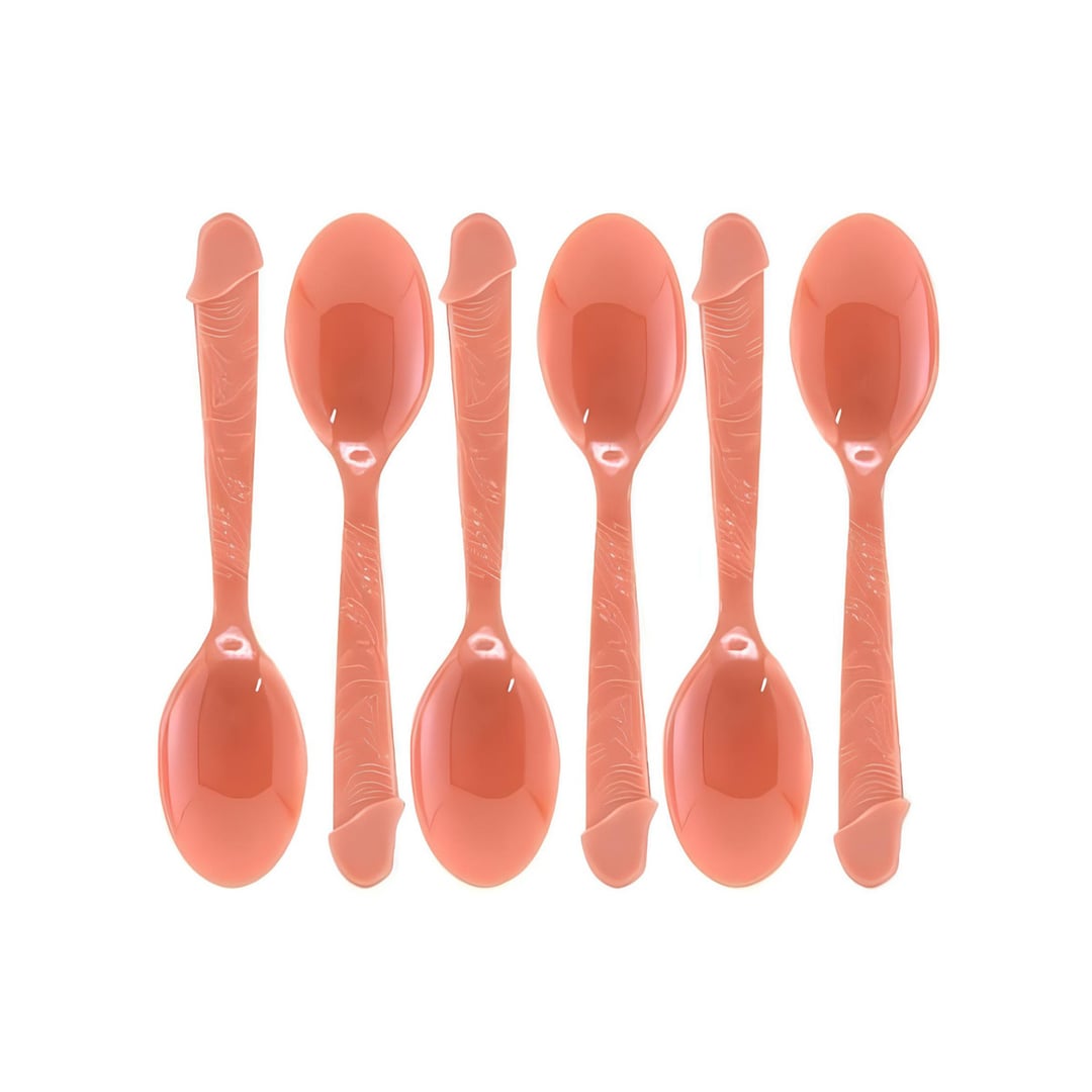 Kit com Colheres em Formato de Pênis - Sexy Import | 6 Unidades - 1