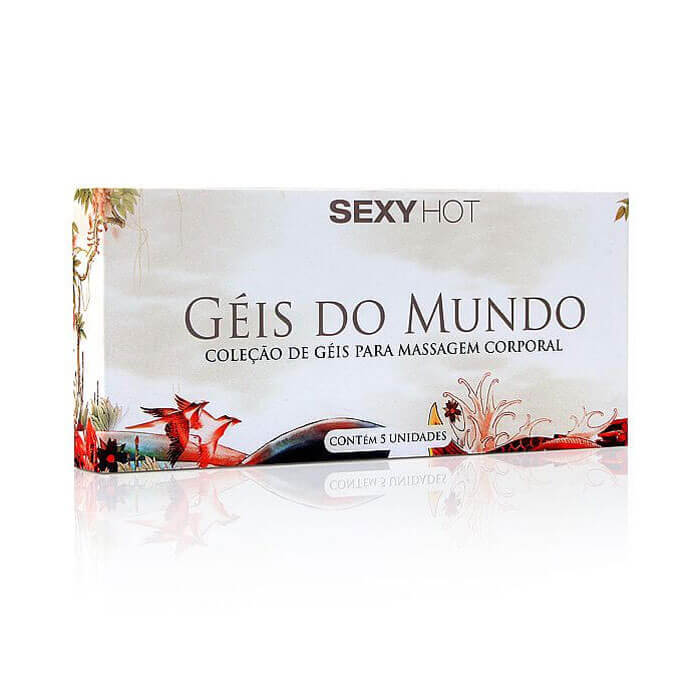 Kit de Géis para Massagem Corporal Inspirado nas Diversas Culturas - Sexy Hot Géis do Mundo - 5 Unidades | 8g - 2