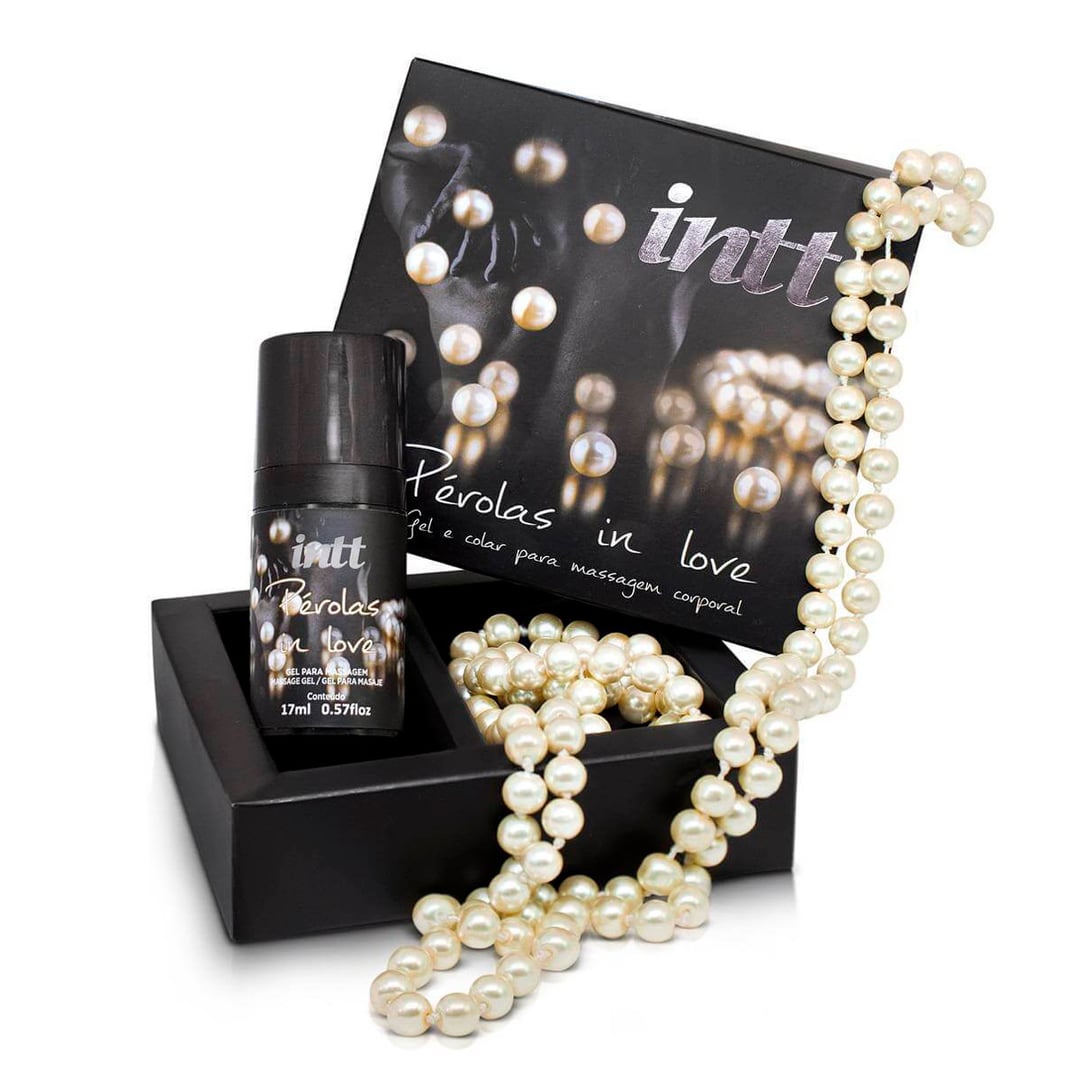 Kit com Gel Excitante Unissex e Colar de Pérolas - Intt Pérolas In Love - 1