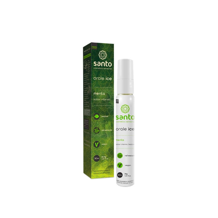 Gel Beijável para Sexo Oral com Efeito Hot ou Ice - Santo Funcionais Orale | 30 ml | Disponível em 8 Sabores - 7