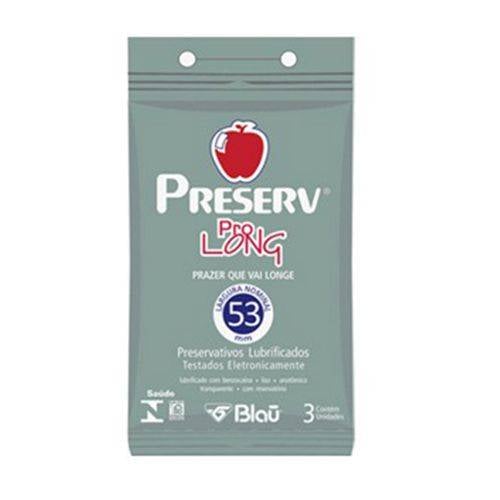Preserv Pro Long - Preservativo Prolongador de Ereção - 3 Unidades - 1