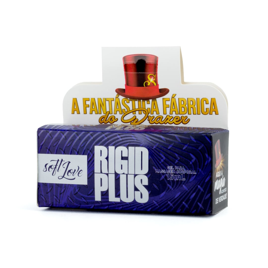 Gel Excitante Masculino com Efeito Lubrificante e Aquecimento - Soft Love Rigid Plus | 15 ml - 1